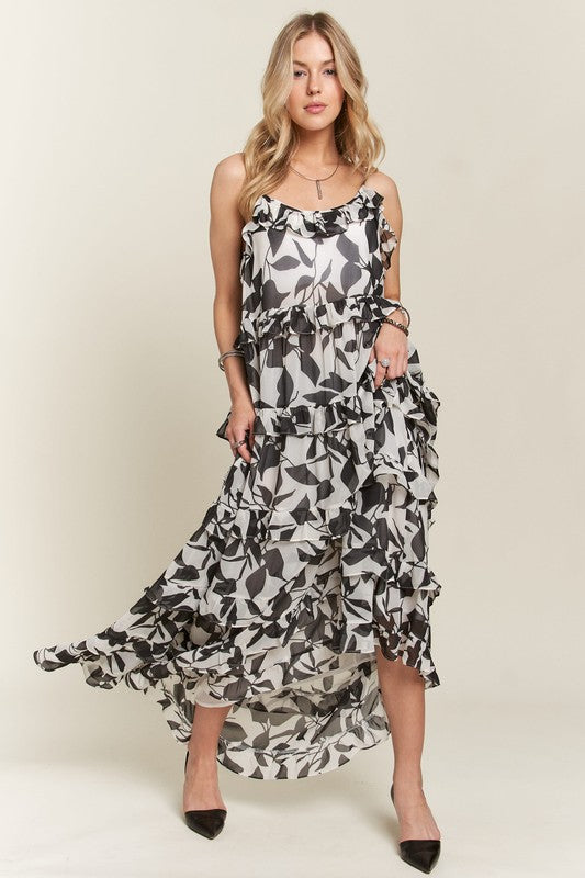 The Cunning Charm: Ruffled Cami Dress