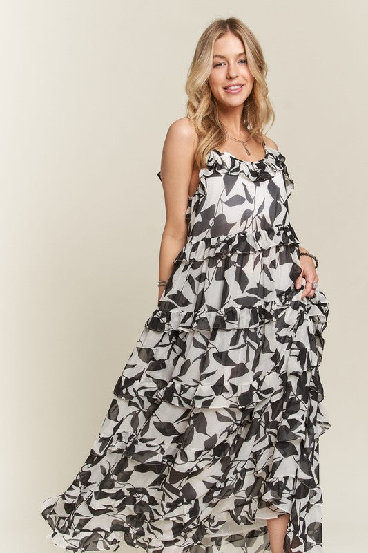 The Cunning Charm: Ruffled Cami Dress